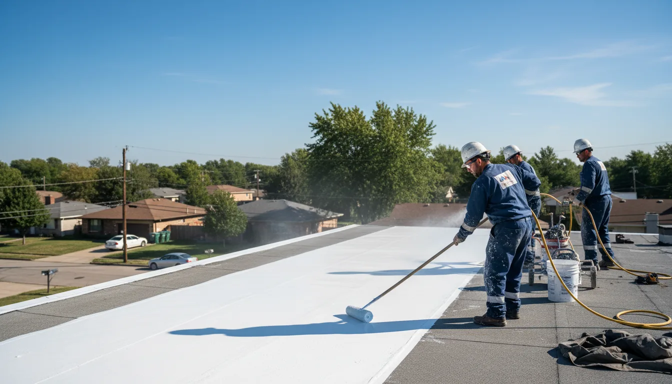Commercial roof coating in Bradley, CA near me